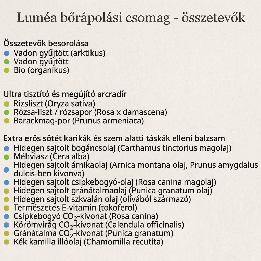Luméa Organics - Komplex Anti-Age Szett Érett Nőknek