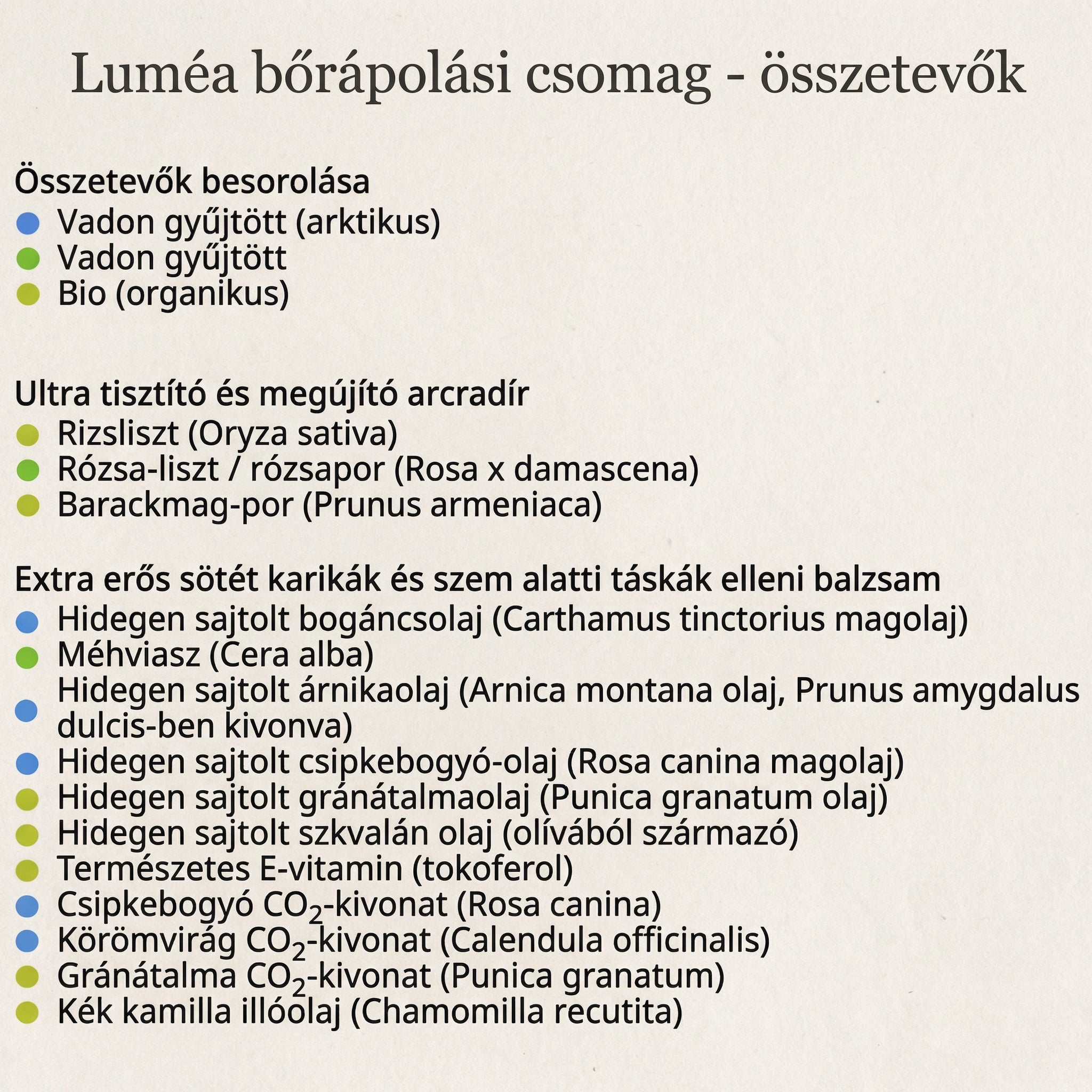 Luméa Organics - Komplex Anti-Age Szett Érett Nőknek